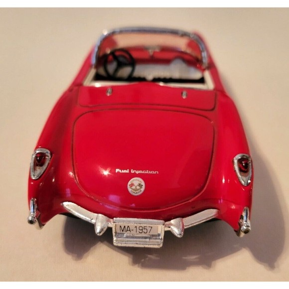 1957 Chevrolet Corvette 1/24 Diecast 327 Fuel Injection Roadster BBS Wheels - Picture 6 of 11
